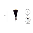 Edelweiss German Hat Pin: with Hair Brush