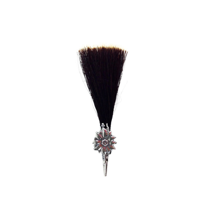 Edelweiss German Hat Pin: with Hair Brush