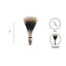 deluxe gamsbart fedora hat pin with engraved edelweiss