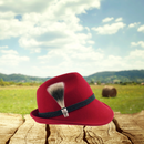 deluxe gamsbart fedora hat pin with engraved edelweiss