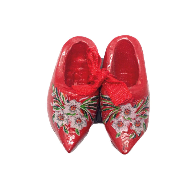 Distinctive Magnet Dutch Clogs Red 1.75"