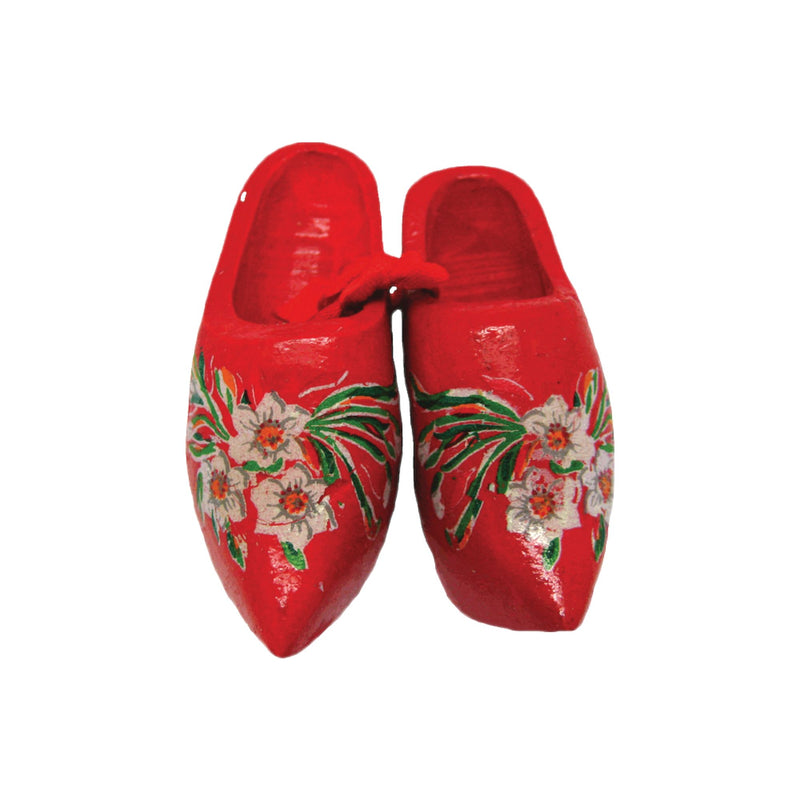 Distinctive Magnet Dutch Clogs Red 2.25"