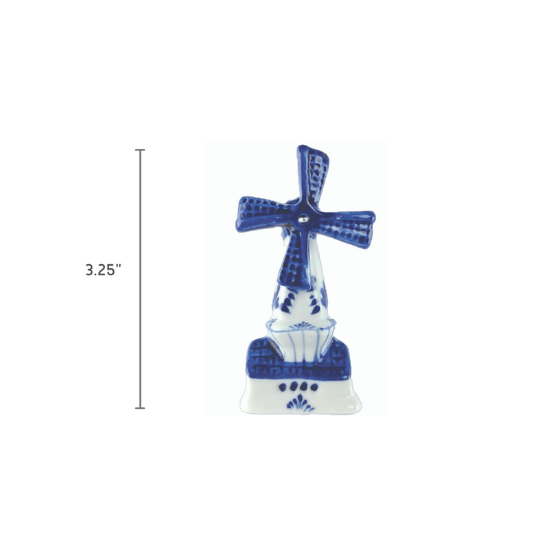 Delft Windmill Kitchen Magnets 3-D