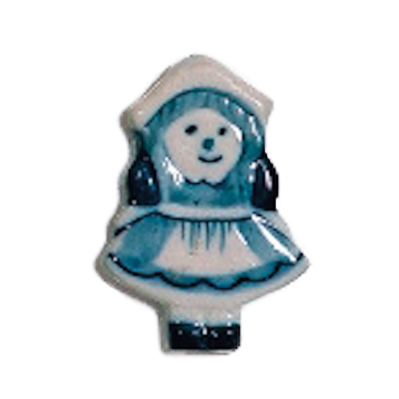 Dutch Party Favor Delft Blue Girl Magnet