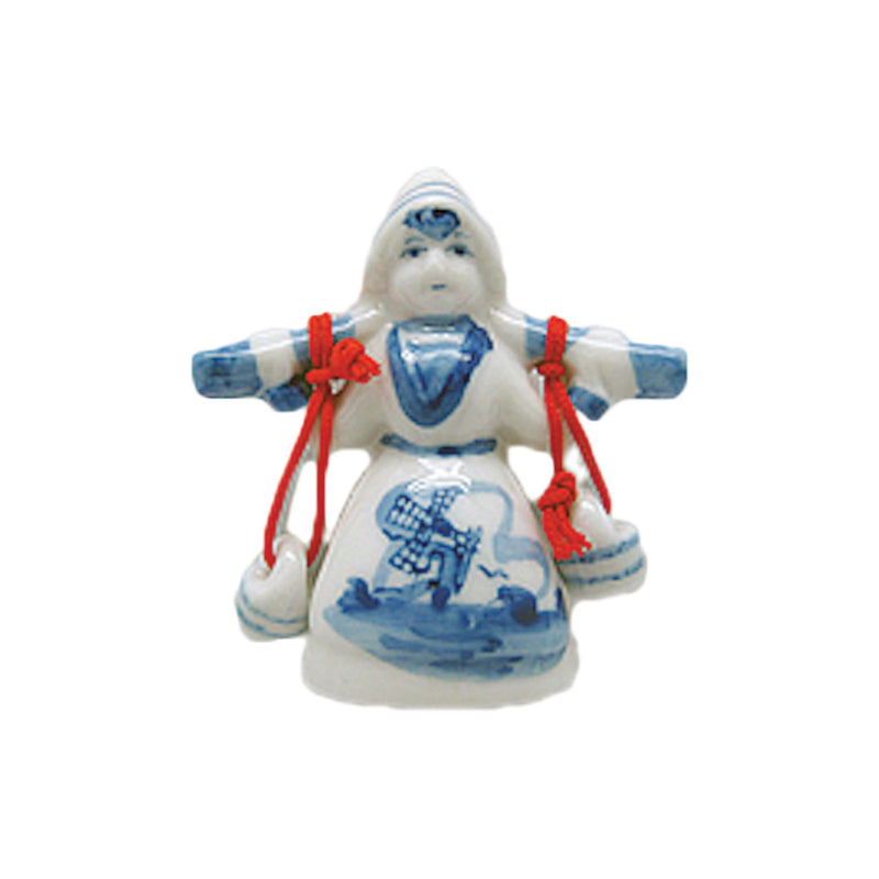 Delft Blue Magnet Girl with Buckets