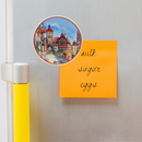 Fridge Magnet Euro Village Plate