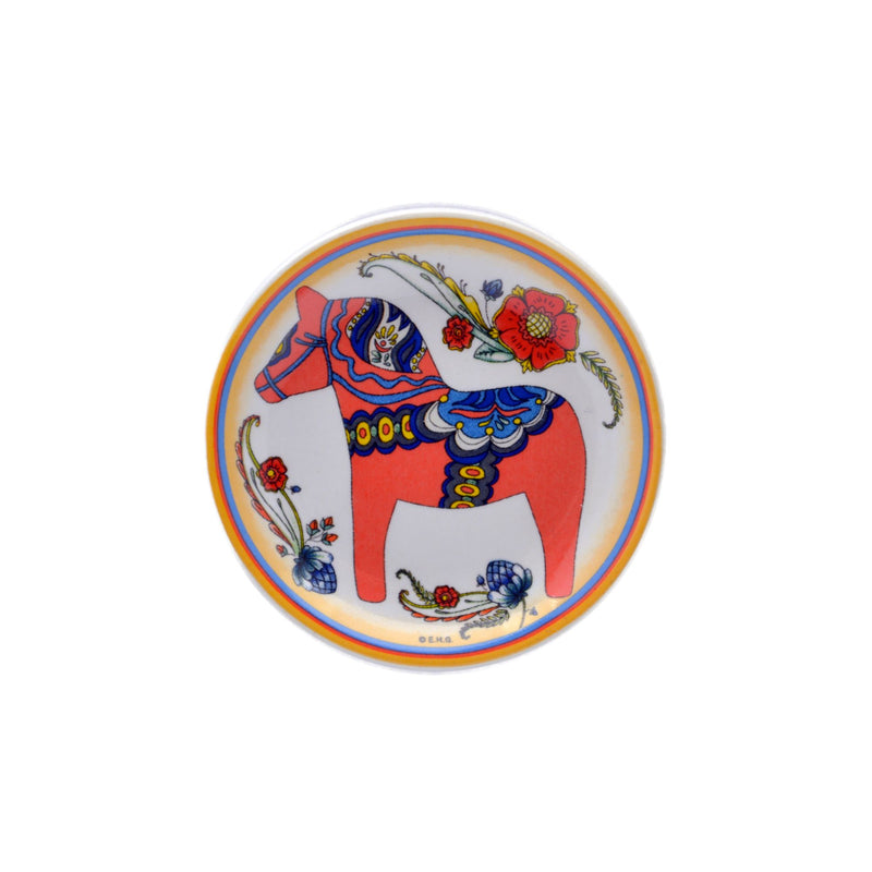 Souvenir Fridge Red Dala Magnet Plate