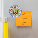 Fridge Magnet Lovebirds Plate