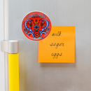 Souvenir Fridge Magnet Rosemaling Plate