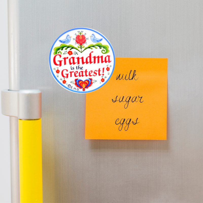 "Grandma Is the Greatest" Plate Magnet