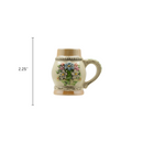 Ceramic Beer Stein Fridge Magnet German Flower