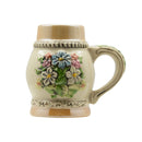 Ceramic Beer Stein Fridge Magnet German Flower