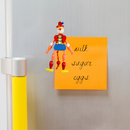 Norwegian Ornaments Jumping Jack Toy Magnet Boy