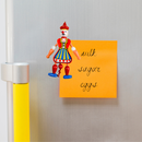 Norwegian Ornaments Jumping Jack Toy Magnet Girl