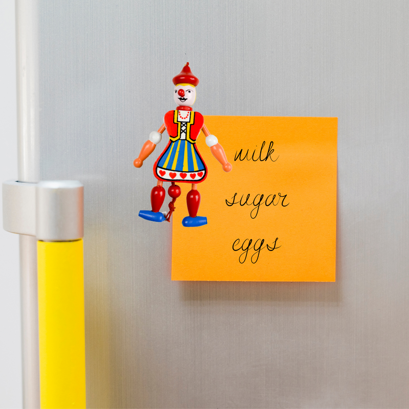 Norwegian Ornaments Jumping Jack Toy Magnet Girl