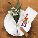 Norwegian Ornaments Jumping Jack Toy Magnet Girl