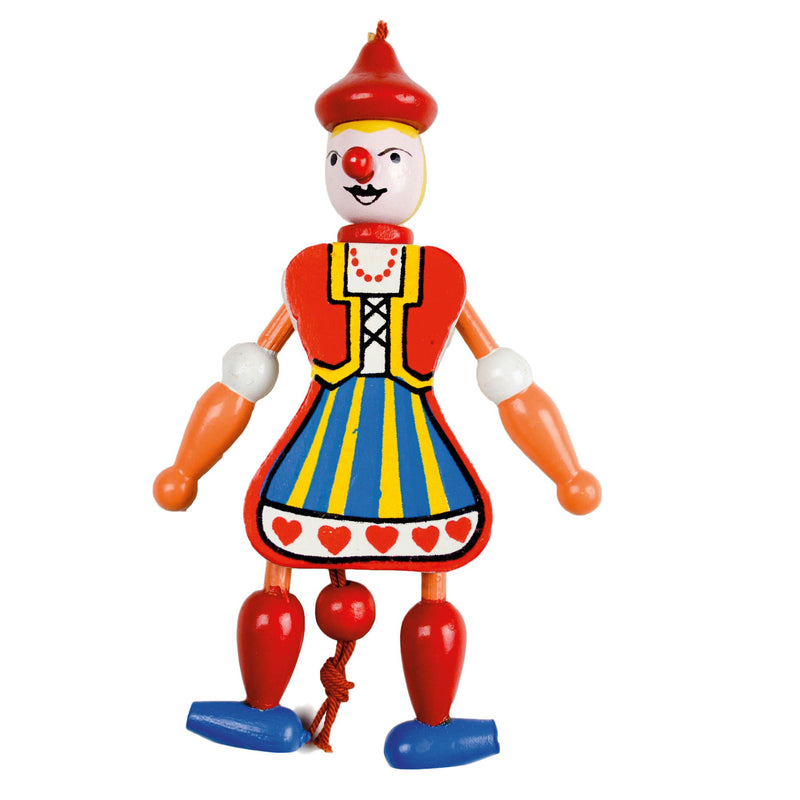 Norwegian Ornaments Jumping Jack Toy Magnet Girl