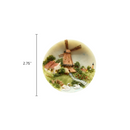 Dutch Gift Idea Fridge Magnet Windmill & Swan