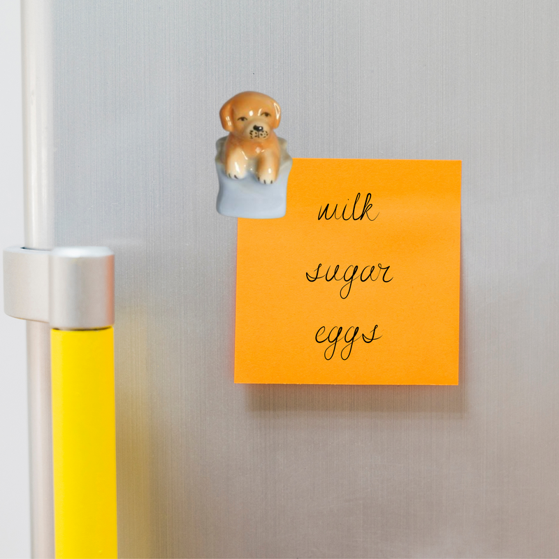 Refrigerator Magnets Gift Idea Puppies In Sack