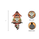 Germanic Kitchen Cow & Dog Functioning Clock Refrigerator Magnet