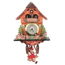 Germanic Kitchen Girl & Dog Functioning Clock Refrigerator Magnet