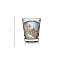 Souvenir Clear Shot Glass: Village