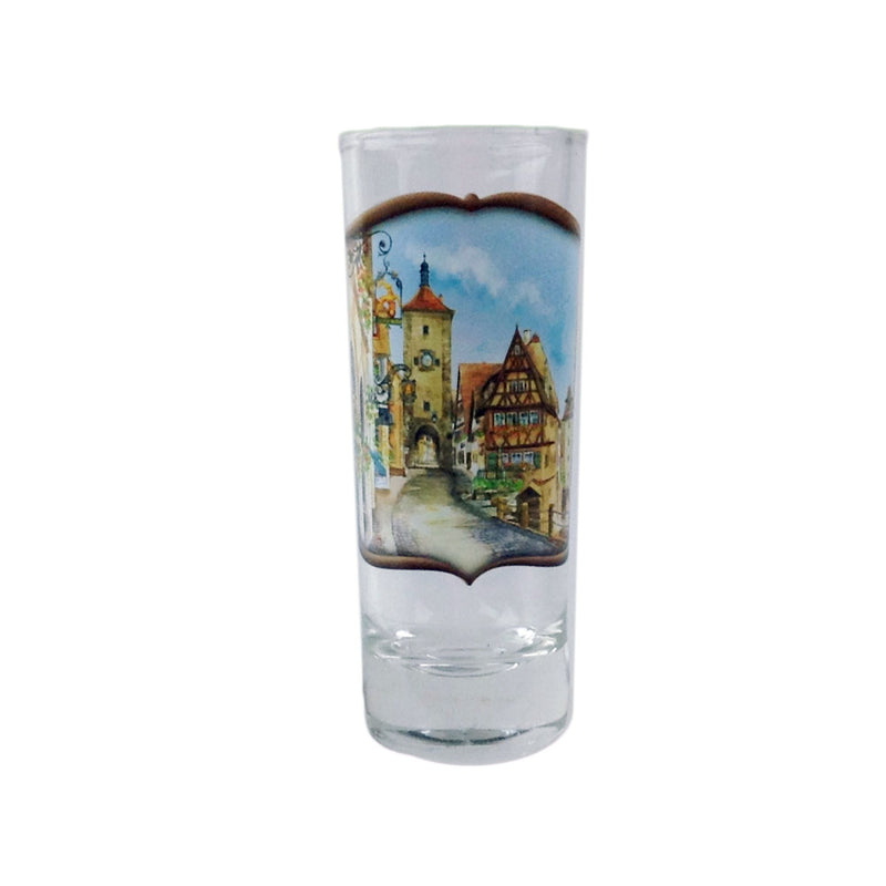 Souvenir Clear Shooter Glass: Village