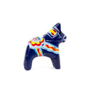 Blue Wooden Swedish Dala Horse