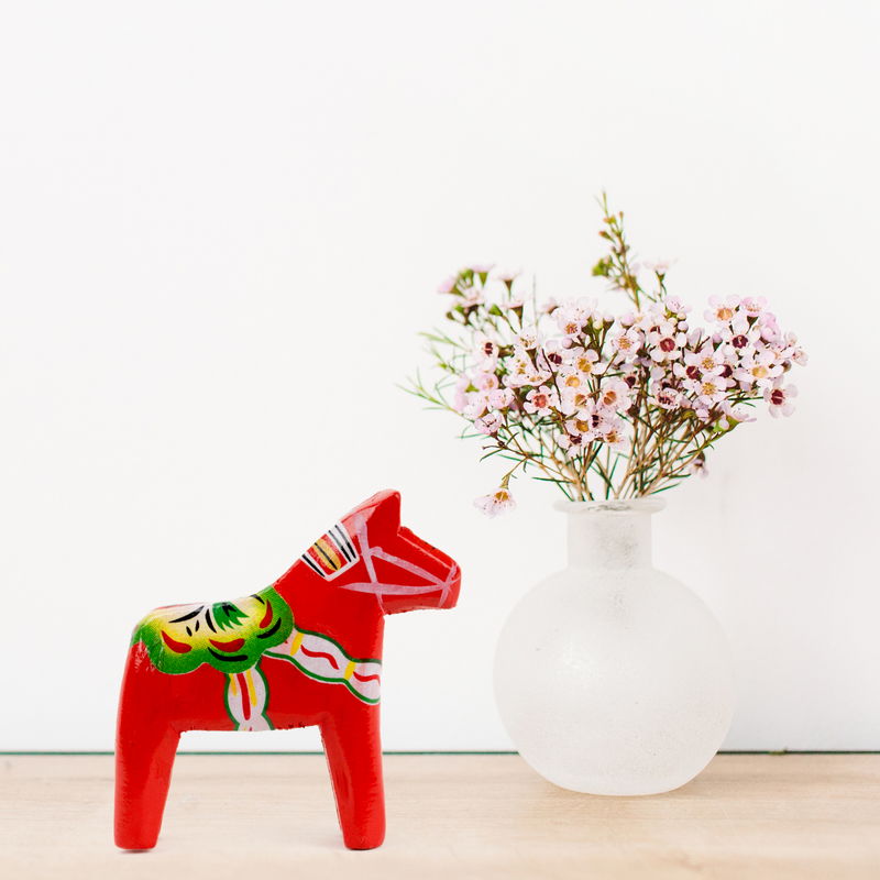 Red Wooden Swedish Dala Horse