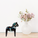 Black Wooden Swedish Dala Horse