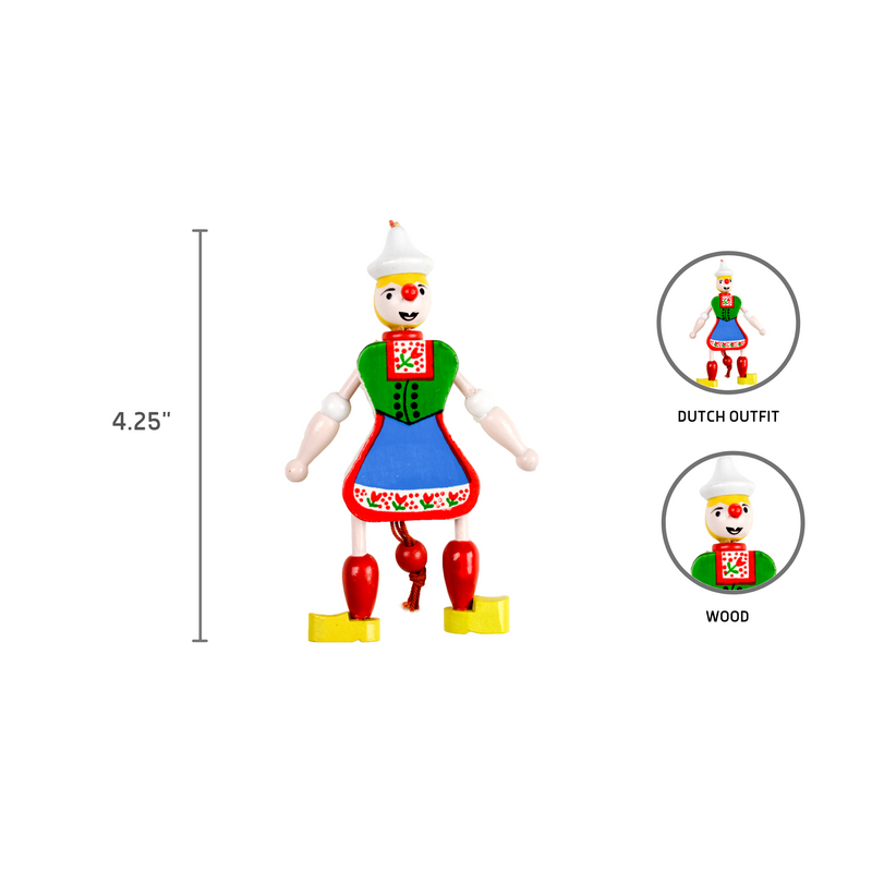 Dutch Gift Jumping Jack Toy Girl