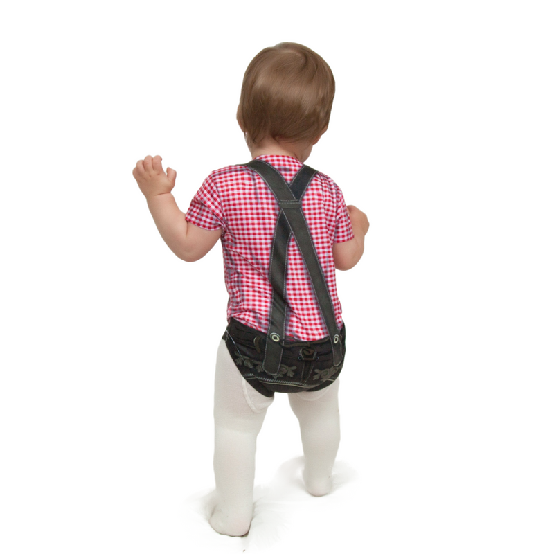 Euro Themed Costume Realistic Lederhosen Snap Suit