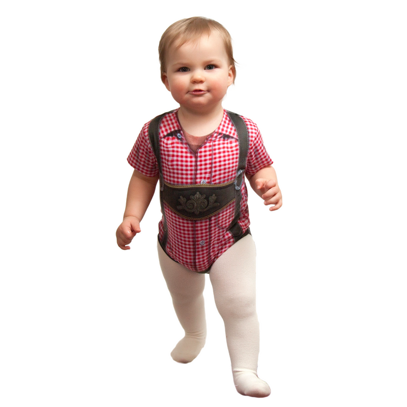 Euro Themed Costume Realistic Lederhosen Snap Suit