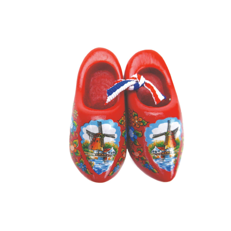 Deluxe Red Dutch Wooden Shoes