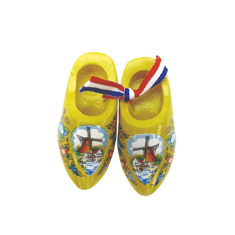Dutch Wooden Clogs Deluxe Yellow