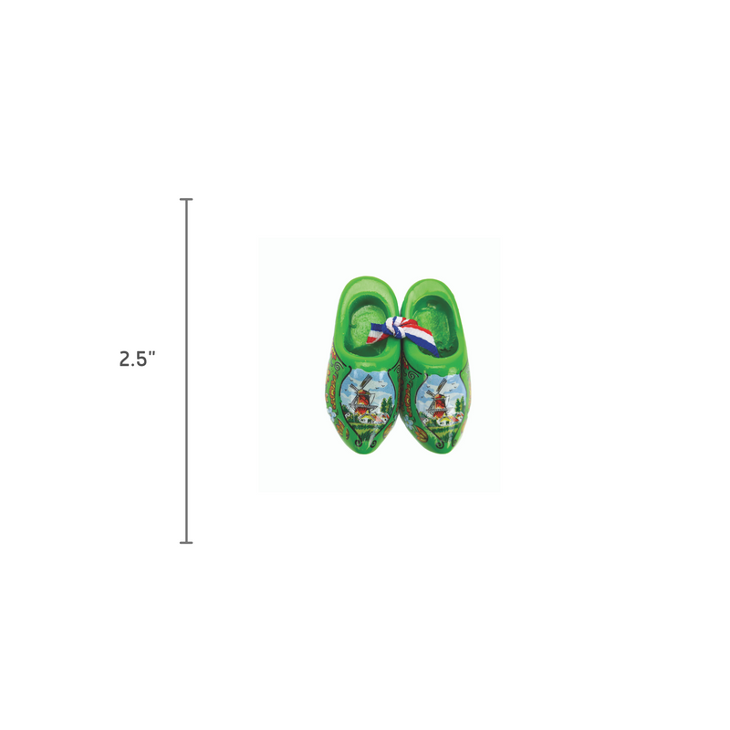 Deluxe Dutch Wooden Shoes Green