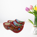 Dutch  Shoe Clogs w/ Windmill Red Design-6.5"