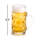 Stolzle Half Liter Dimpled Glass Beer Stein - OktoberfestHaus.com
 - 1