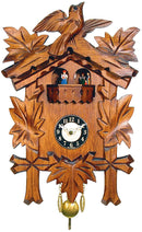 German Black Forest 7.5" Carved Bird Quartz Cuckoo Clock - OktoberfestHaus.com
