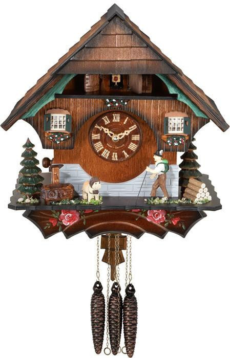 River City Clocks 11" Quartz German Cuckoo Clock with Volksmarcher who Raises Staff - OktoberfestHaus.com
