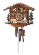 Schneider 11" Black Forest Heidi With Jumping Goat German Cuckoo Clock - OktoberfestHaus.com
