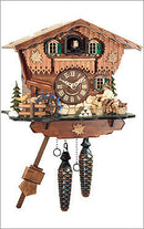 Black Forest Chalet German Cuckoo Clock with Wood Chopper - OktoberfestHaus.com
