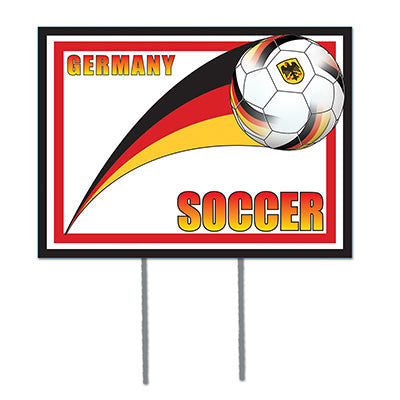 Beistle Plastic Yard Sign, 12-Inch by 16-Inch, Germany - OktoberfestHaus.com
