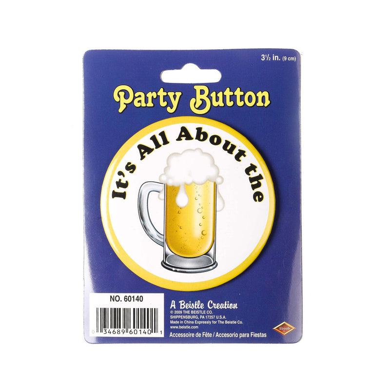 It's All About The Beer 3.5" Oktoberfest German Party Costume Buttons - OktoberfestHaus.com
 - 2