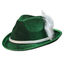 Forest Green Felt Hat-Felt Alpine Party Accessory - OktoberfestHaus.com
