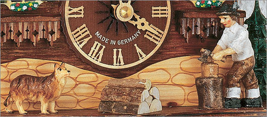 Schneider 10" Musical Black Forest Wood Chopper German Cuckoo Clock - OktoberfestHaus.com
 - 2