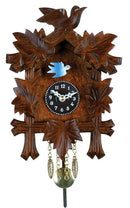 River City Clocks 7" Quartz Clock with Five Leaves and One Bird - OktoberfestHaus.com
