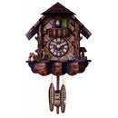 Musical Cuckoo Clock With Hand-Carved Case And Feeding Deer - 10 Inches Tall - OktoberfestHaus.com
 - 1