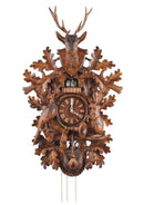 Schneider Black Forest 35" Musical Hunter Theme with Deer Bust Eight Day Movement German Cuckoo Clock - OktoberfestHaus.com
