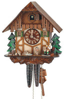 Schneider 11" Black Forest Resting Wood Chopper Eight Day Movement German Cuckoo Clock - OktoberfestHaus.com
